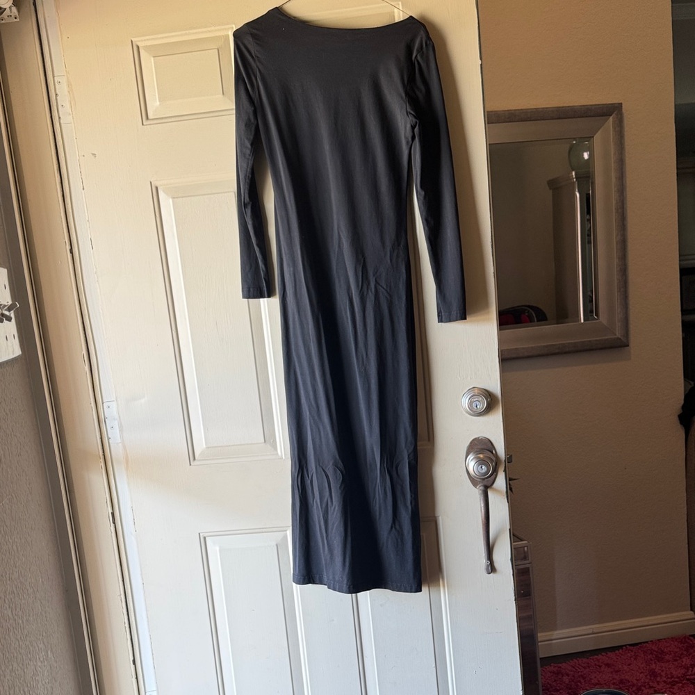 Elegant Black Long Sleeve Dress